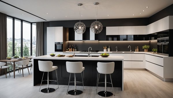 Cuisines luxueuses : allier design moderne et fonctionnalité